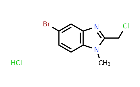 CAS 1803599-16-7 | 5-bromo-2-(chloromethyl)-1-methyl-1H-1,3-benzodiazole hydrochloride