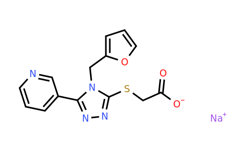 CAS 1803599-53-2 | sodium 2-({4-[(furan-2-yl)methyl]-5-(pyridin-3-yl)-4H-1,2,4-triazol-3-yl}sulfanyl)acetate