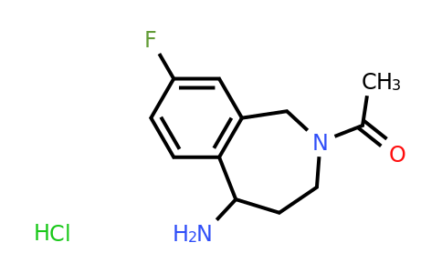 CAS 1803599-65-6 | 1-(5-amino-8-fluoro-2,3,4,5-tetrahydro-1H-2-benzazepin-2-yl)ethan-1-one hydrochloride