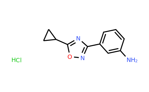 CAS 1803603-42-0 | 3-(5-Cyclopropyl-1,2,4-oxadiazol-3-yl)aniline hydrochloride