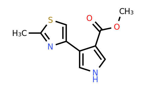 CAS 1803606-60-1 | methyl 4-(2-methyl-1,3-thiazol-4-yl)-1H-pyrrole-3-carboxylate