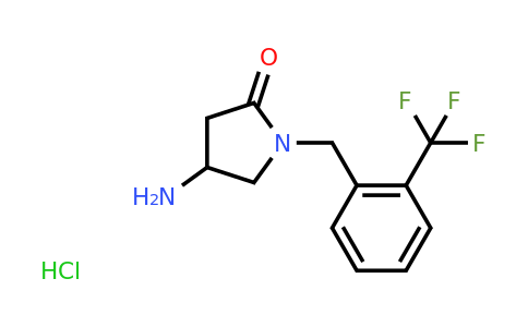 CAS 1803607-40-0 | 4-amino-1-{[2-(trifluoromethyl)phenyl]methyl}pyrrolidin-2-one hydrochloride