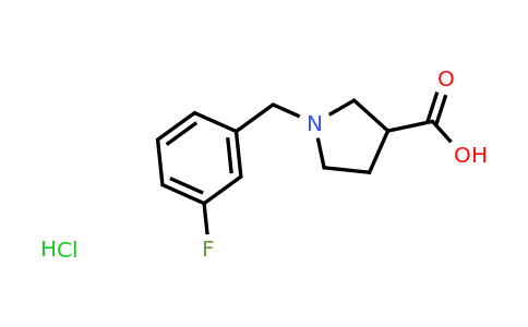 CAS 1803607-54-6 | 1-[(3-fluorophenyl)methyl]pyrrolidine-3-carboxylic acid hydrochloride