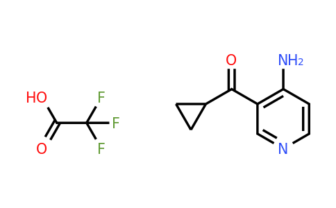 3-cyclopropanecarbonylpyridin-4-amine; trifluoroacetic acid