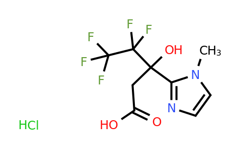 CAS 1803609-08-6 | 4,4,5,5,5-pentafluoro-3-hydroxy-3-(1-methyl-1H-imidazol-2-yl)pentanoic acid hydrochloride