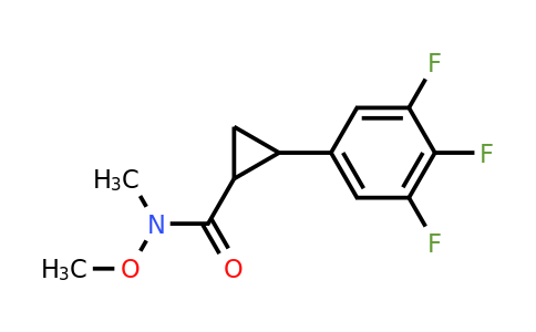 CAS 1803609-46-2 | N-methoxy-N-methyl-2-(3,4,5-trifluorophenyl)cyclopropane-1-carboxamide