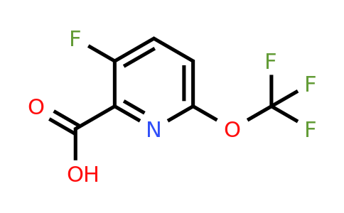 CAS 1804587-45-8 | 3-fluoro-6-(trifluoromethoxy)pyridine-2-carboxylic acid
