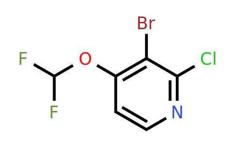 CAS 1805137-37-4 | 3-Bromo-2-chloro-4-(difluoromethoxy)pyridine