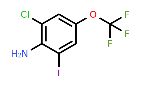 CAS 1805237-24-4 | 2-Chloro-6-iodo-4-(trifluoromethoxy)aniline