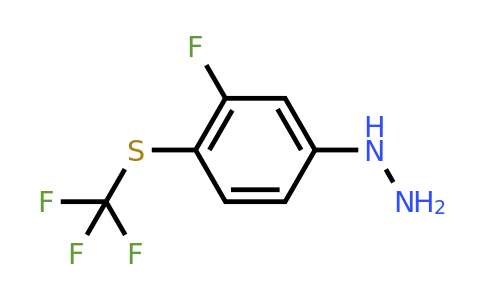 CAS 1805901-97-6 | 1-(3-Fluoro-4-(trifluoromethylthio)phenyl)hydrazine