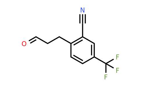 CAS 1806429-73-1 | 2-(3-Oxopropyl)-5-(trifluoromethyl)benzonitrile