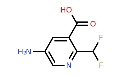 CAS 1806760-66-6 | 5-amino-2-(difluoromethyl)pyridine-3-carboxylic acid