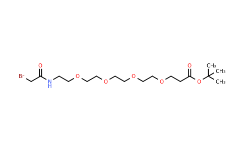 CAS 1807521-00-1 | tert-Butyl 1-bromo-2-oxo-6,9,12,15-tetraoxa-3-azaoctadecan-18-oate