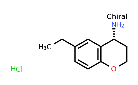 CAS 1807885-21-7 | (4R)-6-ethyl-3,4-dihydro-2H-1-benzopyran-4-amine hydrochloride