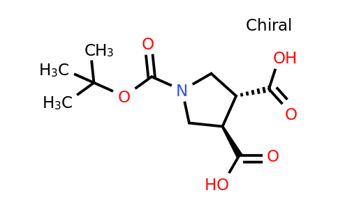 CAS 1807916-65-9 | (3R,4R)-1-tert-butoxycarbonylpyrrolidine-3,4-dicarboxylic acid
