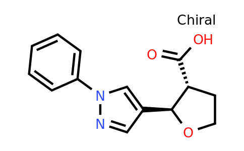 CAS 1807919-94-3 | rac-(2R,3R)-2-(1-phenyl-1H-pyrazol-4-yl)oxolane-3-carboxylic acid