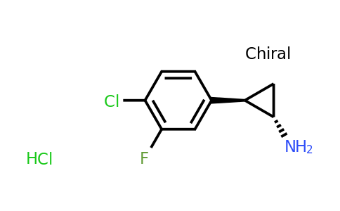 CAS 1807938-62-0 | (1S,2R)-rel-2-(4-chloro-3-fluorophenyl)cyclopropan-1-amine hydrochloride