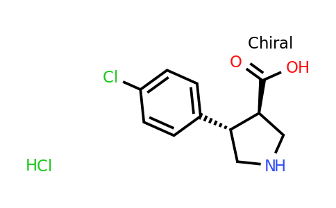 CAS 1807940-40-4 | rac-(3R,4S)-4-(4-chlorophenyl)pyrrolidine-3-carboxylic acid hydrochloride