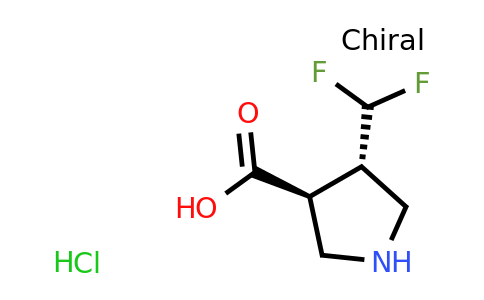 CAS 1807940-96-0 | (3S,4S)-4-(difluoromethyl)pyrrolidine-3-carboxylic acid hydrochloride