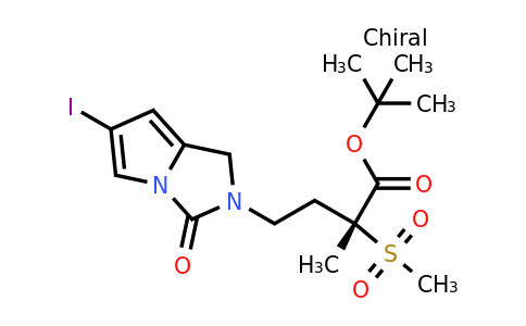 CAS 1808272-19-6 | tert-butyl (2R)-4-{6-iodo-3-oxo-1H,2H,3H-pyrrolo[1,2-c]imidazol-2-yl}-2-methanesulfonyl-2-methylbutanoate