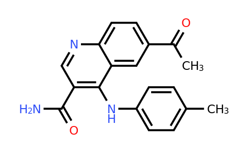 CAS 1808991-73-2 | 6-Acetyl-4-(p-tolylamino)quinoline-3-carboxamide