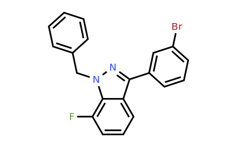 CAS 1809158-08-4 | 1-Benzyl-7-fluoro-3-(3-bromophenyl)-1H-indazole