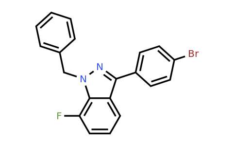 CAS 1809161-44-1 | 1-Benzyl-7-fluoro-3-(4-bromophenyl)-1H-indazole