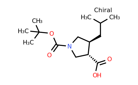 CAS 1809341-59-0 | trans-1-tert-butoxycarbonyl-4-isobutyl-pyrrolidine-3-carboxylic acid