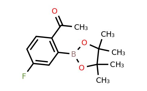 CAS 1809548-73-9 | 1-(4-Fluoro-2-(4,4,5,5-tetramethyl-1,3,2-dioxaborolan-2-YL)phenyl)ethanone