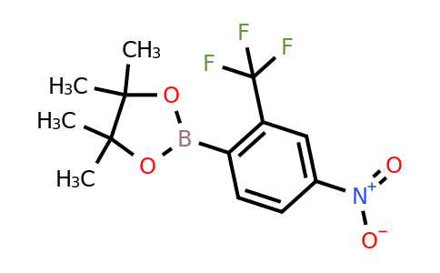 CAS 1810767-17-9 | 4,4,5,5-Tetramethyl-2-(4-nitro-2-(trifluoromethyl)phenyl)-1,3,2-dioxaborolane