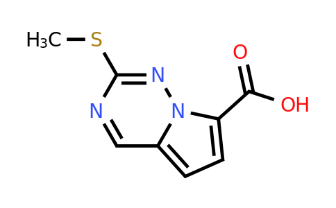 CAS 1812188-59-2 | 2-(methylsulfanyl)pyrrolo[2,1-f][1,2,4]triazine-7-carboxylic acid