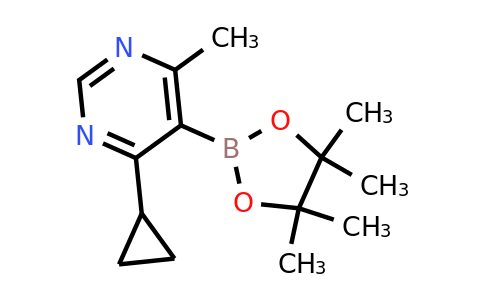 CAS 1817776-39-8 | 4-Cyclopropyl-6-methyl-5-(4,4,5,5-tetramethyl-1,3,2-dioxaborolan-2-yl)pyrimidine