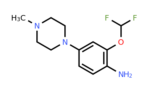 CAS 1817793-27-3 | 2-(Difluoromethoxy)-4-(4-methylpiperazin-1-yl)aniline
