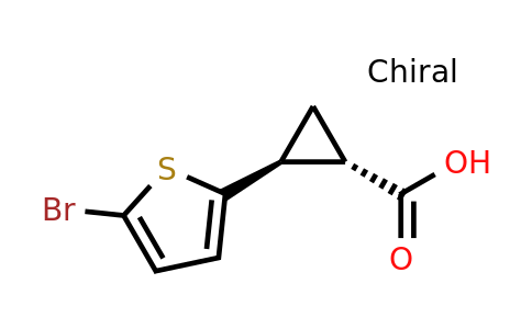 CAS 1818257-71-4 | (1S,2S)-rel-2-(5-bromothiophen-2-yl)cyclopropane-1-carboxylic acid