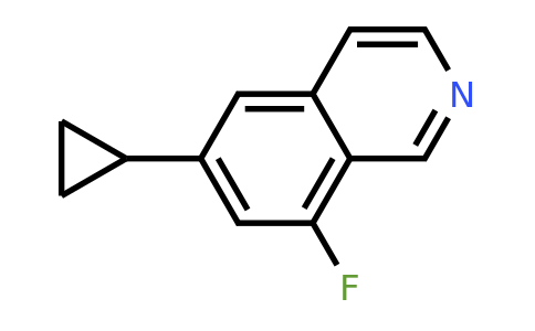 CAS 1818847-45-8 | 6-Cyclopropyl-8-fluoroisoquinoline