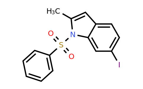 CAS 1818847-55-0 | 1-(benzenesulfonyl)-6-iodo-2-methyl-indole