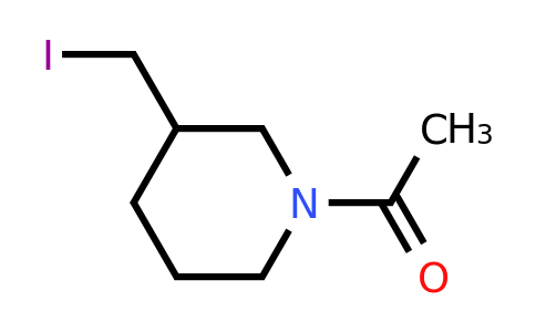 1-[3-(iodomethyl)-1-piperidyl]ethanone
