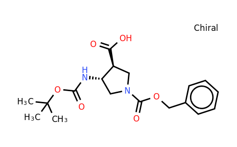 CAS 1820571-98-9 | Trans-4-N-BOC-amino-1-cbz-pyrrolidine-3-carboxylic acid