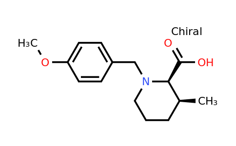 CAS 1820580-61-7 | cis-1-(4-Methoxybenzyl)-3-methylpiperidine-2-carboxylic acid