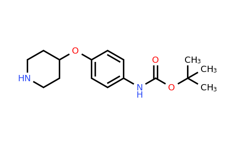CAS 1820604-09-8 | tert-Butyl (4-(piperidin-4-yloxy)phenyl)carbamate