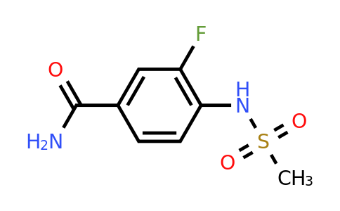 CAS 1820605-06-8 | 3-Fluoro-4-(methylsulfonamido)benzamide