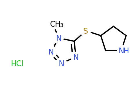 CAS 1820608-36-3 | 1-methyl-5-(pyrrolidin-3-ylsulfanyl)-1H-1,2,3,4-tetrazole hydrochloride