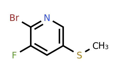 CAS 1820608-42-1 | 2-Bromo-3-fluoro-5-(methylthio)pyridine