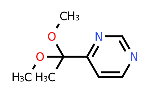 CAS 1820640-68-3 | 4-(1,1-Dimethoxyethyl)pyrimidine