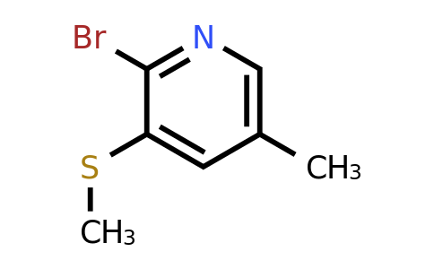CAS 1820649-46-4 | 2-Bromo-5-methyl-3-(methylthio)pyridine