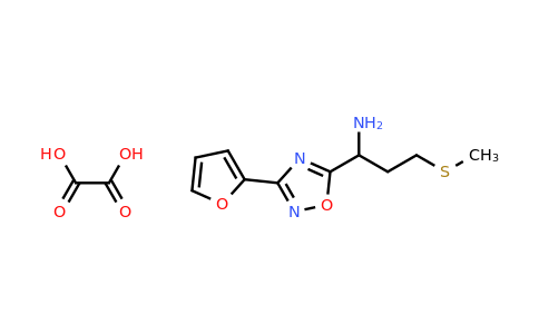 CAS 1820650-54-1 | 1-(3-(furan-2-yl)-1,2,4-oxadiazol-5-yl)-3-(methylthio)propan-1-amine oxalate