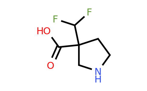 CAS 1820674-05-2 | 3-(difluoromethyl)pyrrolidine-3-carboxylic acid
