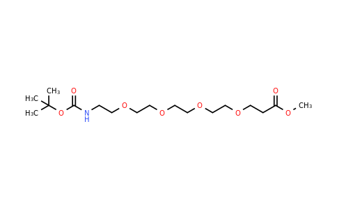 CAS 1820674-09-6 | Methyl 1-{[(tert-butoxy)carbonyl]amino}-3,6,9,12-tetraoxapentadecan-15-oate
