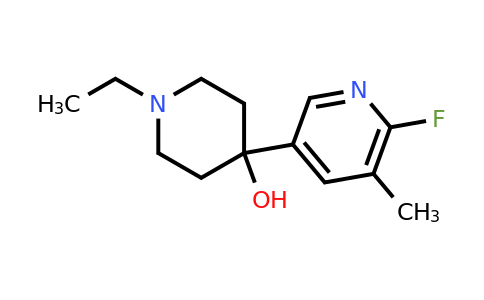 CAS 1820674-37-0 | 1-Ethyl-4-(6-fluoro-5-methylpyridin-3-yl)piperidin-4-ol