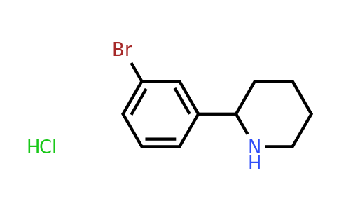 CAS 1820684-20-5 | 2-(3-Bromophenyl)piperidine hydrochloride